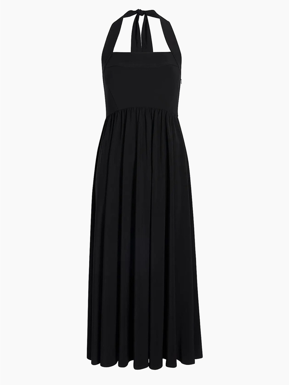 Hill House Black Halter Tie Maxi Dress
